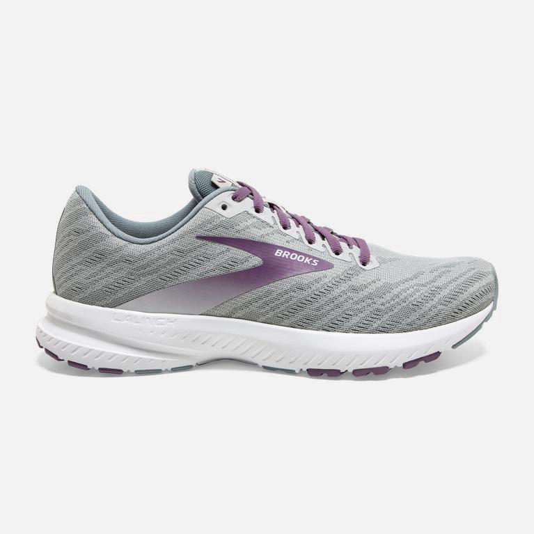 Brooks Launch 7 Womens Road Running Shoes Ireland Antarctica/Lead/Grape (MSUH-80574)